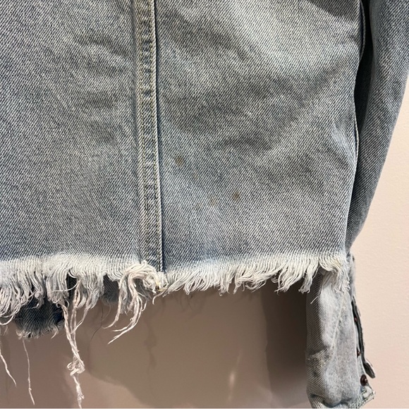 Free People Dillon jean jacket womens size‎ Size S - Picture 10 of 15